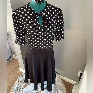 Black and White Polka Dot Dress